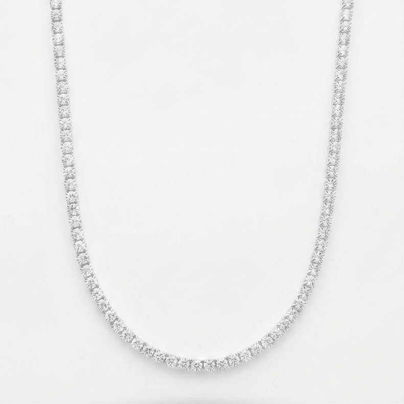 CHOKER FIO ZIRCÔNIA CRISTAL PRATA MIL